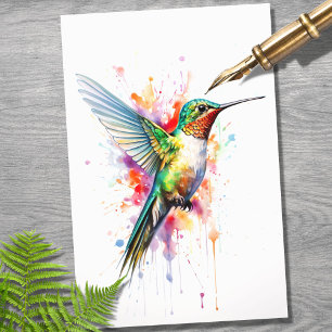 Seda Papel de descomposición de Hummingbird 6