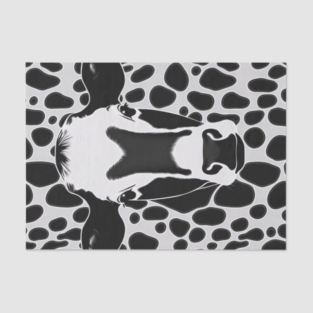 Seda Papel de descomposición de impresión de vaca (Anverso)