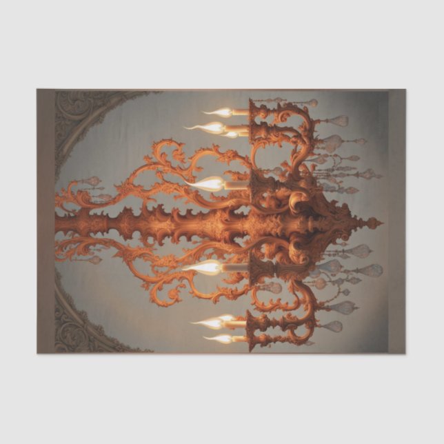 Seda Papel de descomposición de la lámpara de araña fra (Anverso)