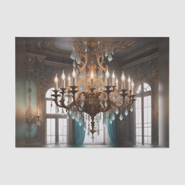 Seda Papel de descomposición de la lámpara de araña roc (Anverso)