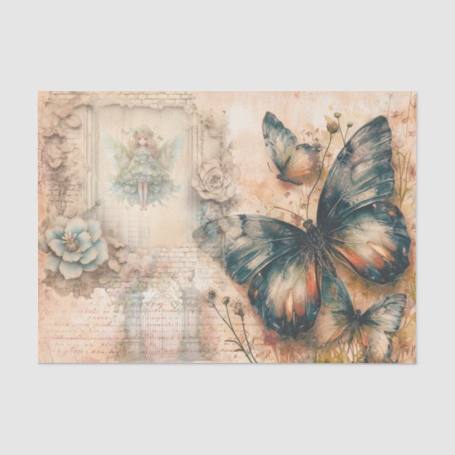 Seda Papel de descomposición de la mariposa del Naranja (Anverso)