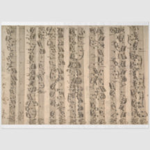 Papel de descomposición de la música de la hoja de