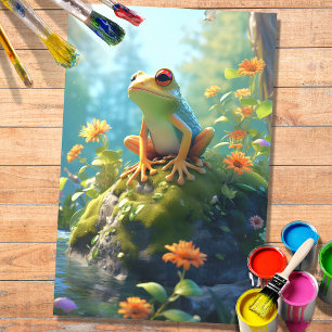 Seda Papel de descomposición de la rana 4