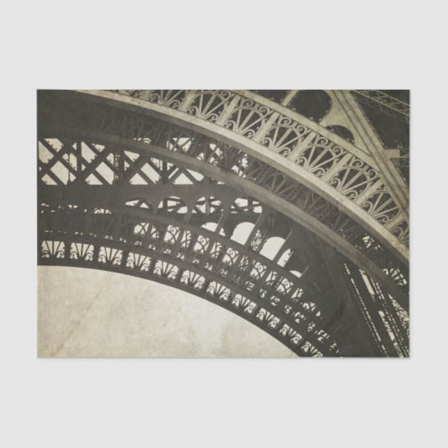 Seda Papel de descomposición de la torre Sepia Eiffel (Anverso)