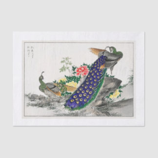 Seda Papel de descomposición de pavo real