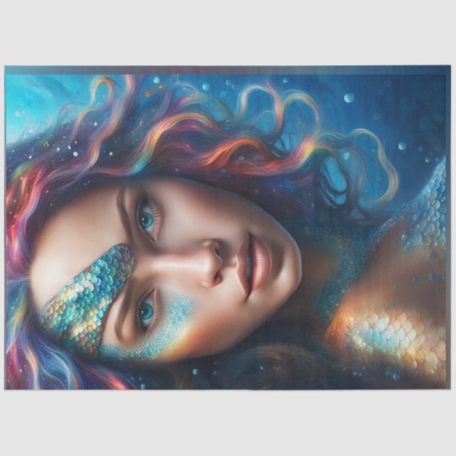 Seda Papel de descomposición de retrato de sirena (Anverso)