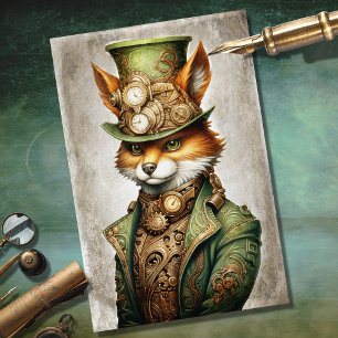 Seda Papel de descomposición de retrato de Steampunk Fo