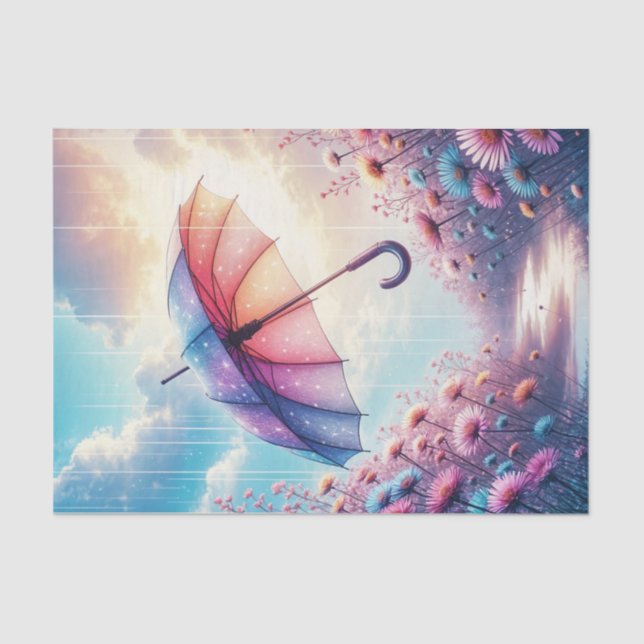 Seda Papel de descomposición del paraguas de la primave (Anverso)