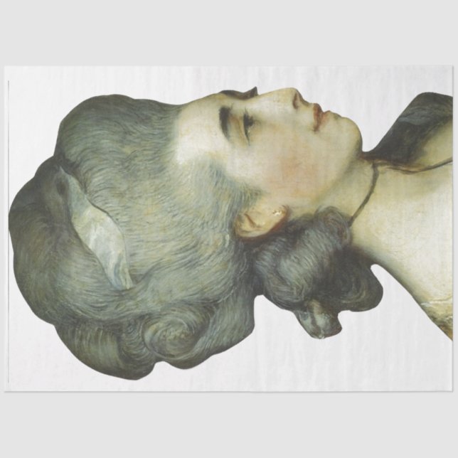 Seda Papel de descomposición del perfil de Lady (Anverso)