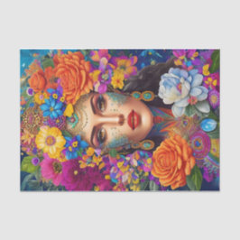 Seda Papel de descomposición - Diseño floral moderno au