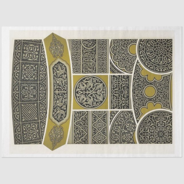 Seda Papel de descomposición inspirado por patrones de  (Anverso)