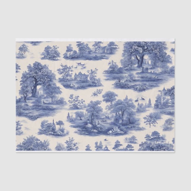 Seda Papel de descomposición salvaje azul (Anverso)