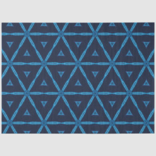 Seda Papel de descomposición textil índigo africano