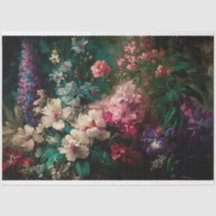 Papel de descomposición y artesanía de flores