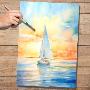 Seda Papel de desconchado de barco de vela 4
