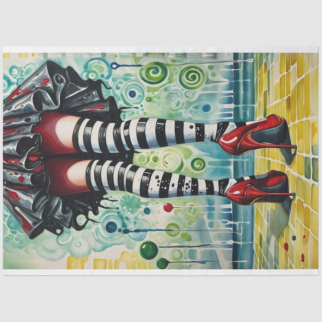 Seda Papel de desconchado de brujas de estilo moderno (Anverso)