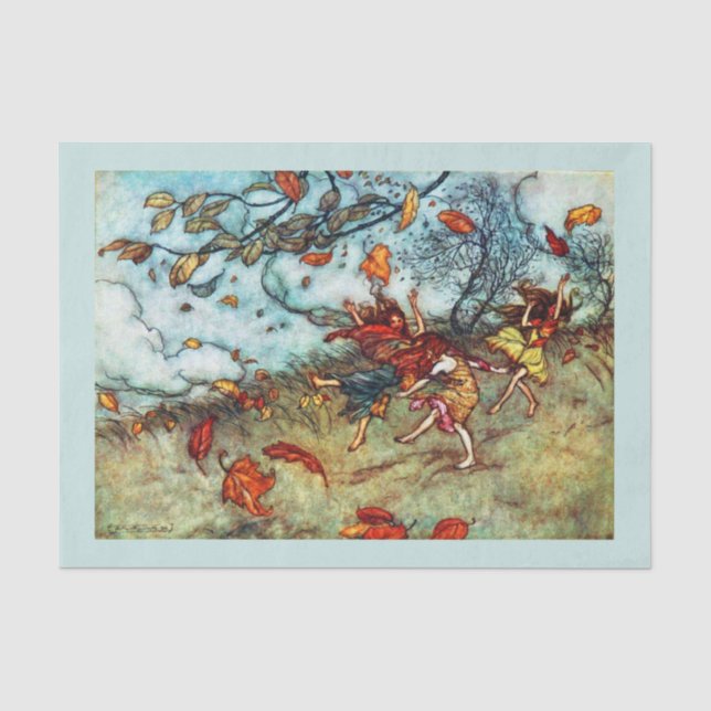 Seda Papel de desconexión 10"x15" - Arthur Rackham 5 (Anverso)