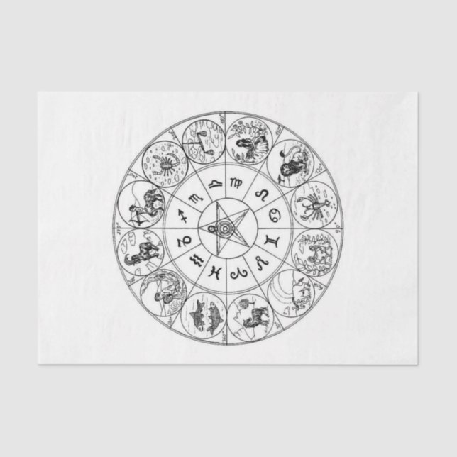 Seda Papel de desconexión 10"x15" - Astrología Art 2 (Anverso)