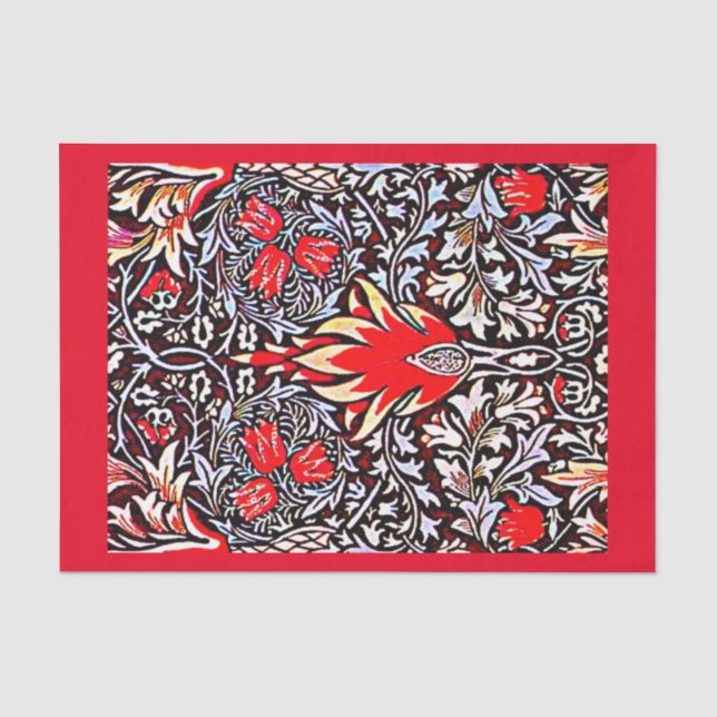 Seda Papel de desconexión 10"x15" - William Morris (Anverso)