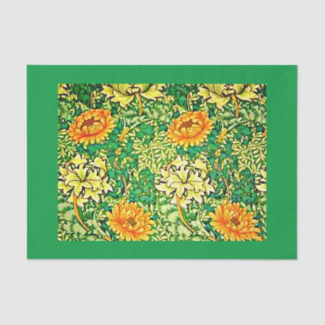 Seda Papel de desconexión 10"x15" - William Morris 12 (Anverso)