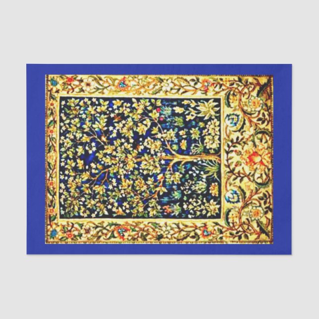 Seda Papel de desconexión 10"x15" - William Morris 7 (Anverso)