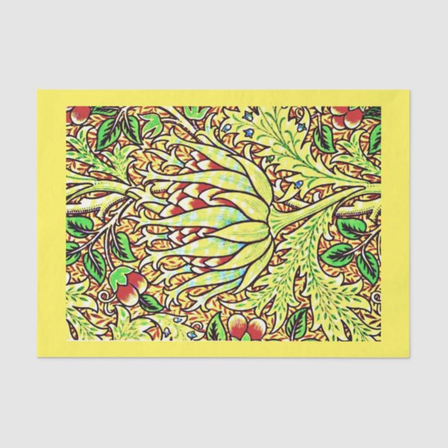 Seda Papel de desconexión 10"x15" - William Morris 9 (Anverso)