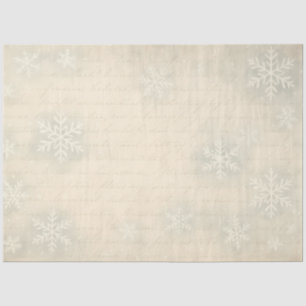 Seda Papel de desconexión de invierno con guión de copo