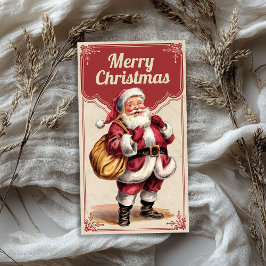 Seda Papel de desconexión de Vintage Santa Claus