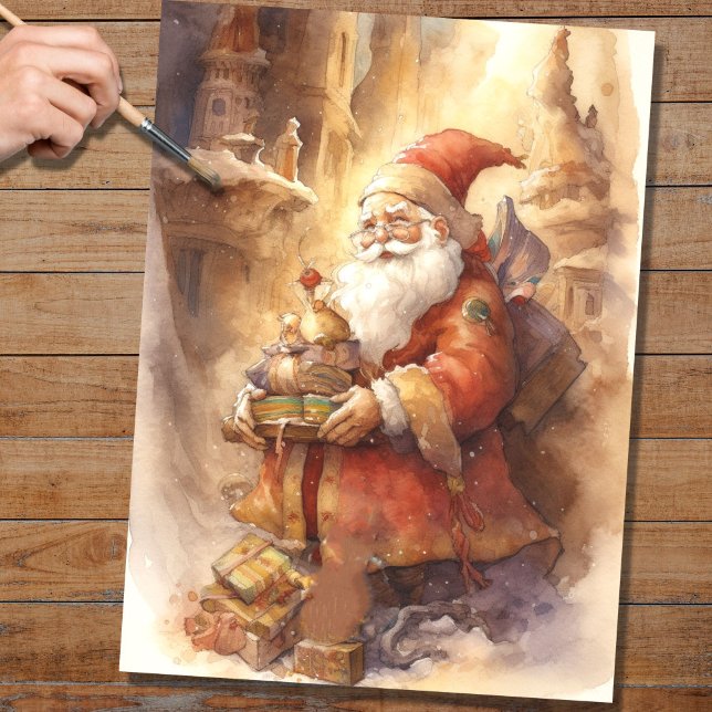 Seda Papel de desconexión Nostálgico Santa 4 (Subido por el creador)