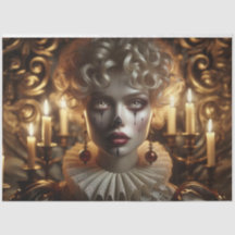 Papel de desconfianza de la misteriosa mujer harle