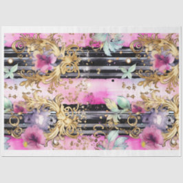 Seda Papel de desconfianza de Shabby Gótico Glam M