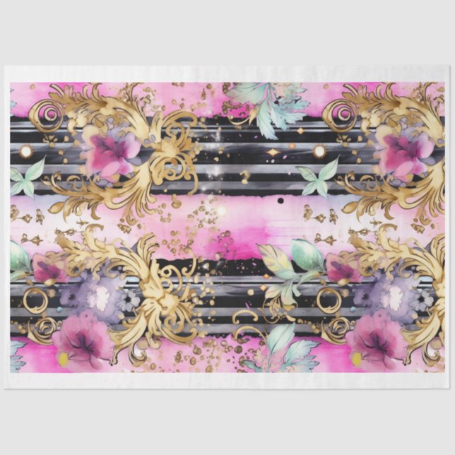 Seda Papel de desconfianza de Shabby Gótico Glam M (Anverso)