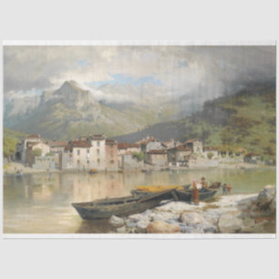 Seda Papel de desconfianza en la aldea del lago Como