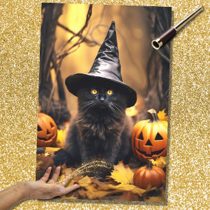 Seda Papel de desconfianza para el gato de Brujas de Ha