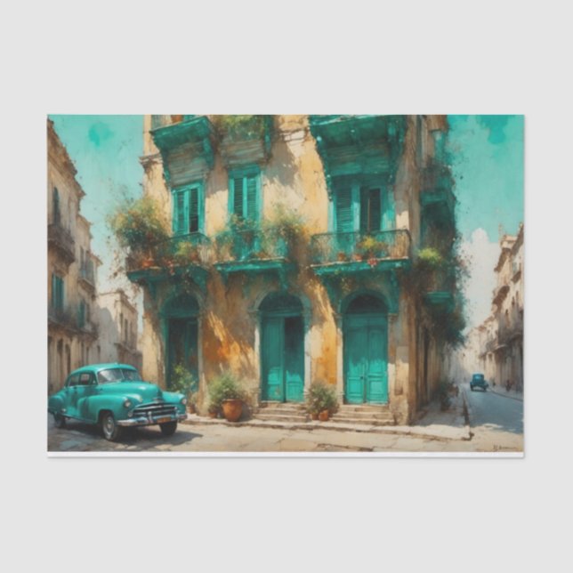Seda Papel de desengaño de Hazy Havana Cuba (Anverso)