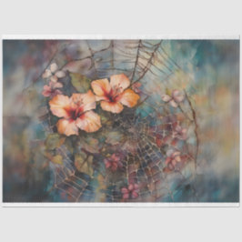 Seda Papel de desenlace de Hibiscus Spiderweb
