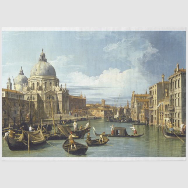 Seda Papel de desenlace del Gran Canal de Venecia (Anverso)