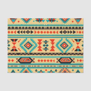 Seda Papel de desenlace geométrico de elegancia azteca