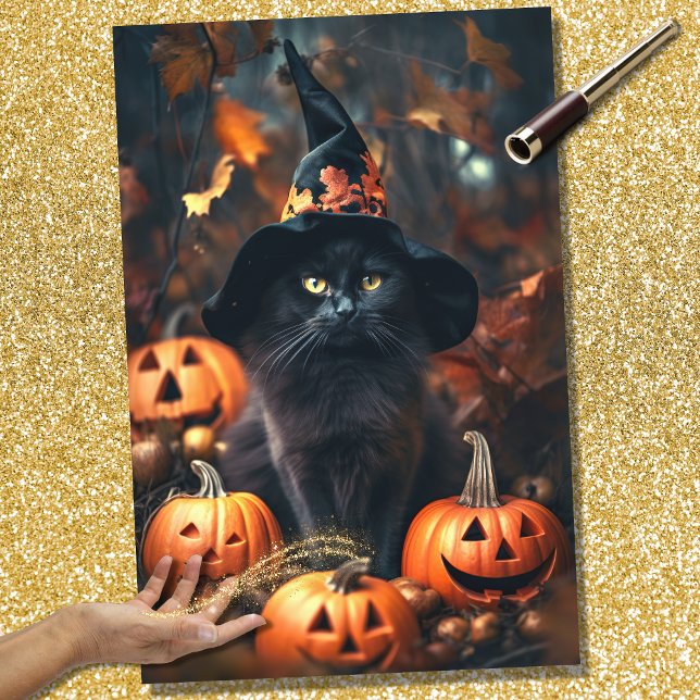 Seda Papel de desfalco de Gato Brujo 2 de Halloween (Subido por el creador)