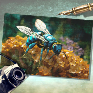 Seda Papel de deshielo de abeja azul