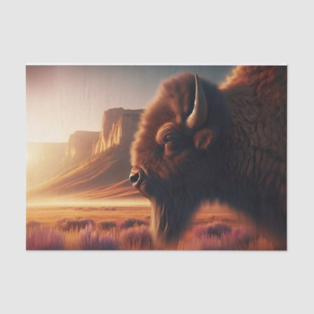 Seda Papel de deshielo de American Plains Bison (Anverso)