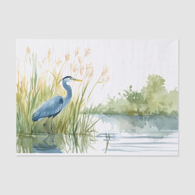 Seda Papel de deshielo de Blue Heron 7 (Anverso)