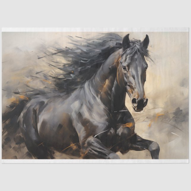 Seda Papel de deshielo de Caballo salvaje 6 (Anverso)