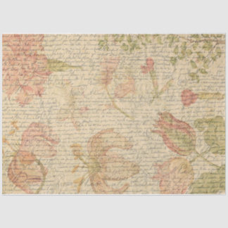 Seda Papel de deshielo de flores y guiones