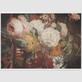 Seda Papel de deshielo de la vida fija floral