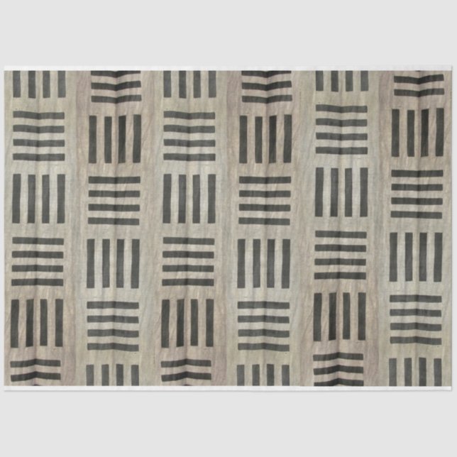 Seda Papel de deshielo de muebles textiles africanos (Anverso)