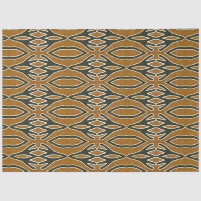 Seda Papel de deshielo de muebles textiles africanos (Anverso)