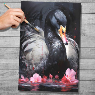 Seda Papel de deshielo del cisne negro 1
