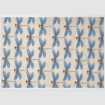 Papel de deshielo del mobiliario de la libélula az