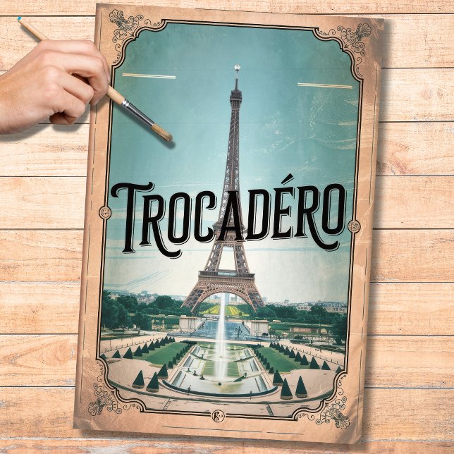 Seda Papel de deshielo del Poster francés de época Troc (Subido por el creador)